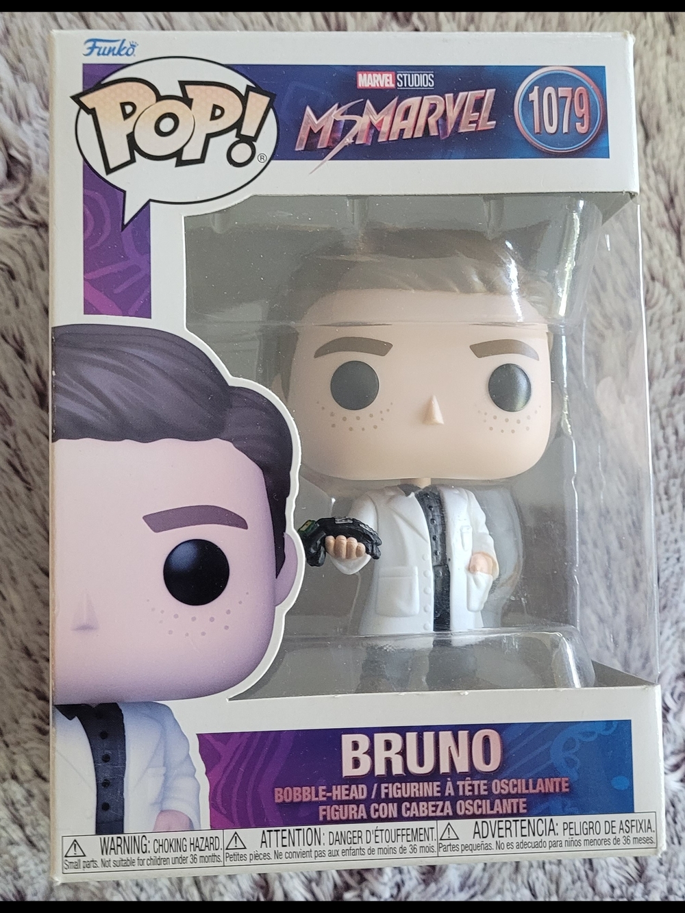 Funko Pop! Ms. Marvel Bruno - White Coat with Black Details